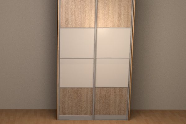 Beépített szekrény terv 1. (150 *260 cm)